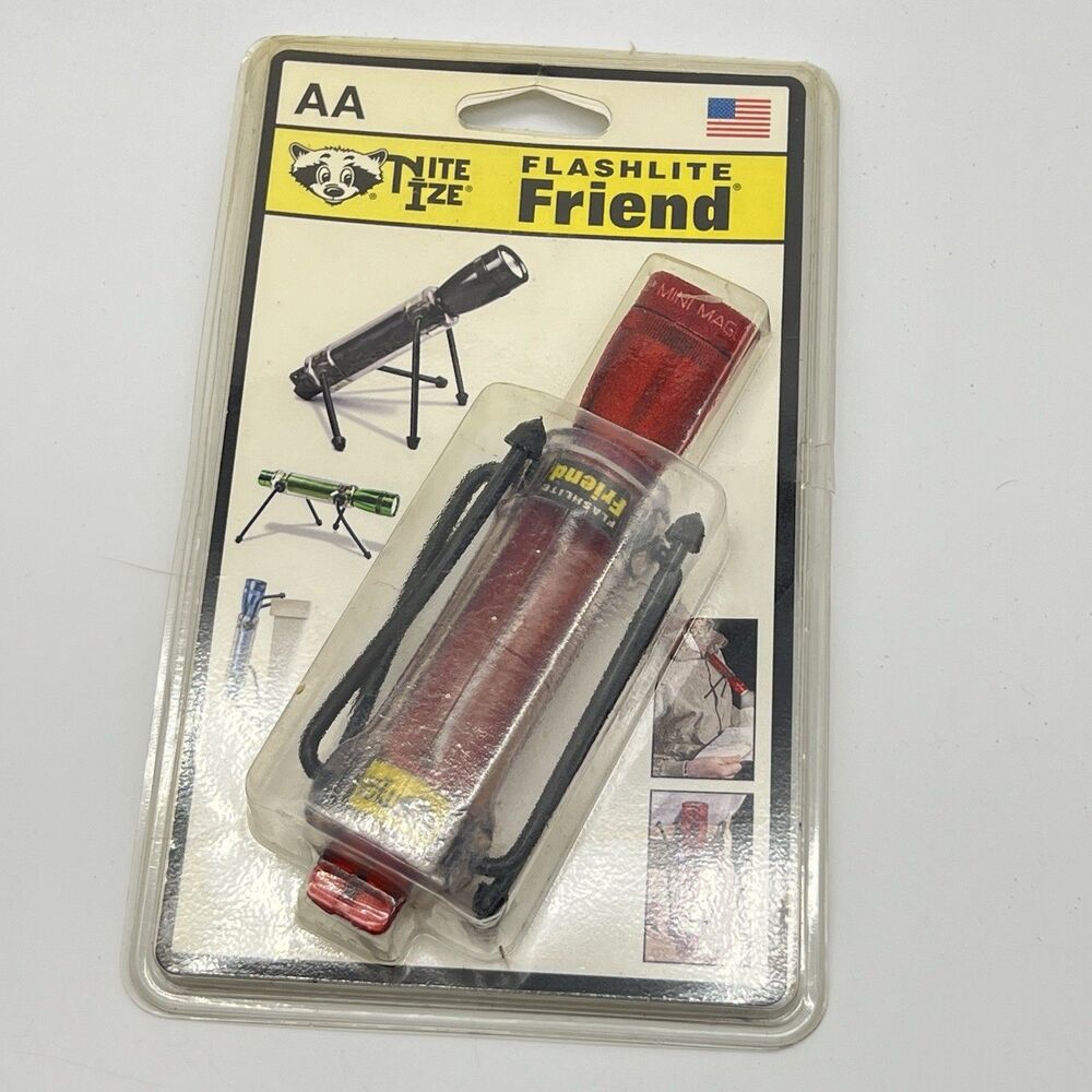Vintage Nite Ize Flashlite Friend For Mini MagLite - NFF 07 AA — NEW